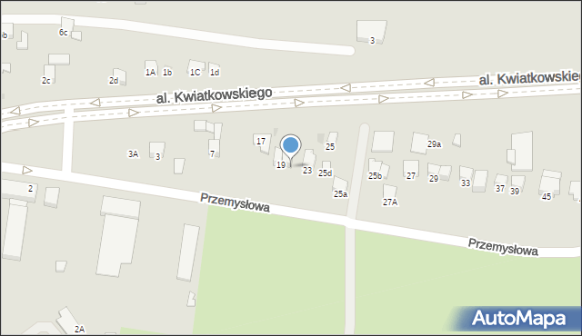 Mielec, Przemysłowa, 21, mapa Mielca