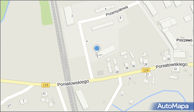 Mieszkowice, Przemysłowa, 2, mapa Mieszkowice