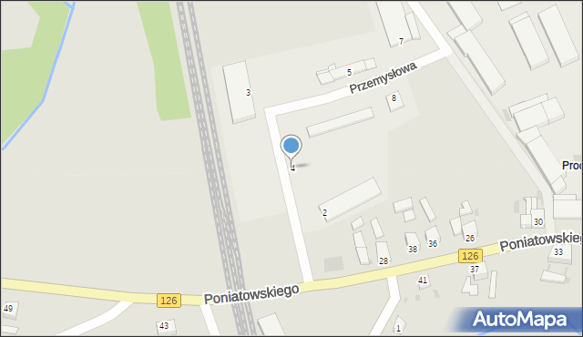 Mieszkowice, Przemysłowa, 4, mapa Mieszkowice