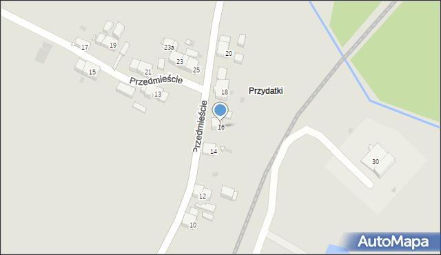 Mirsk, Przedmieście, 16, mapa Mirsk