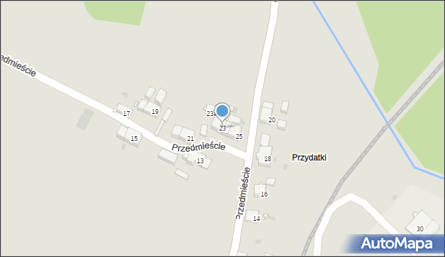 Mirsk, Przedmieście, 23, mapa Mirsk