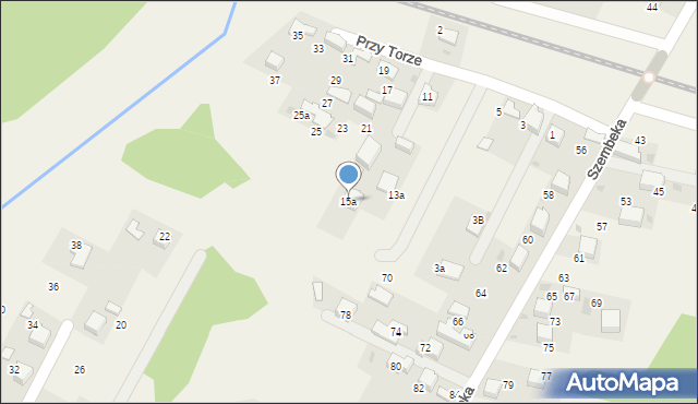 Młoszowa, Przy Torze, 15a, mapa Młoszowa