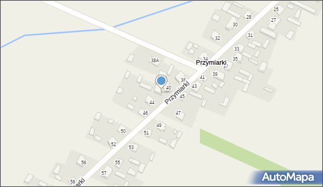 Młynek, Przymiarki, 42, mapa Młynek