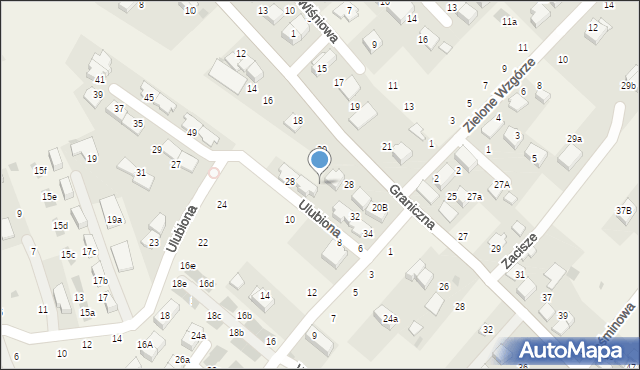 Modlnica, Przygraniczna, 30, mapa Modlnica