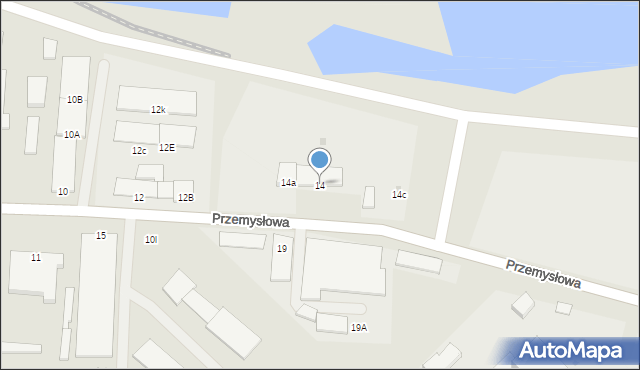 Morąg, Przemysłowa, 14, mapa Morąg