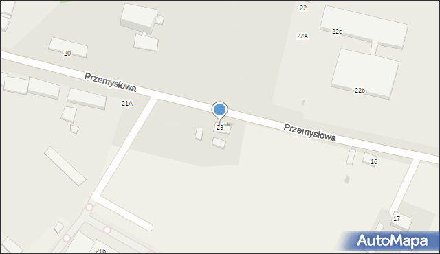 Morąg, Przemysłowa, 23, mapa Morąg