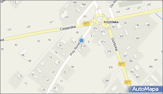 Moszczenica, Przy Rondzie, 7, mapa Moszczenica