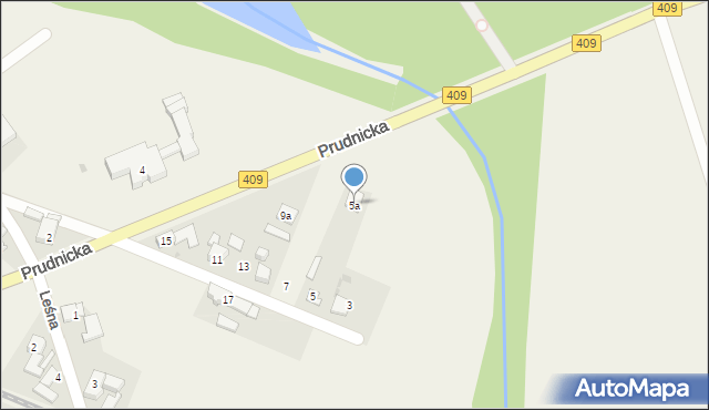 Moszna, Prudnicka, 5a, mapa Moszna