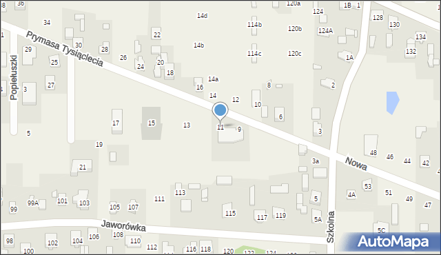 Nadma, Prymasa Tysiąclecia, 11, mapa Nadma