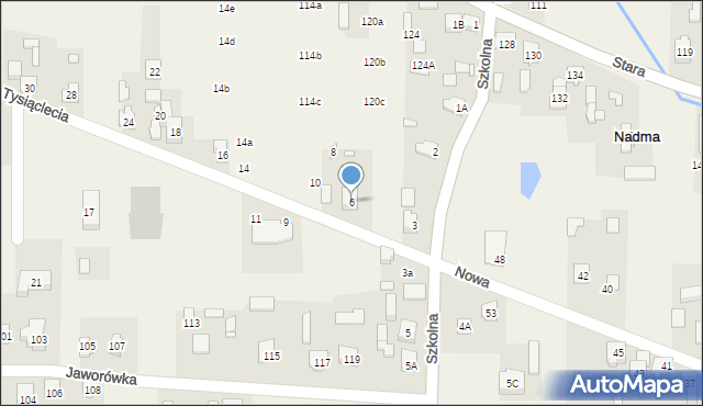 Nadma, Prymasa Tysiąclecia, 6, mapa Nadma