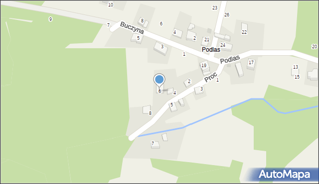 Nawojowa Góra, Proc, 6, mapa Nawojowa Góra