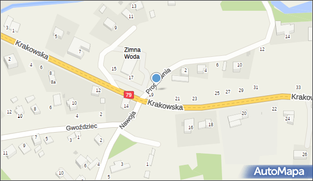 Nawojowa Góra, Prochownia, 2A, mapa Nawojowa Góra