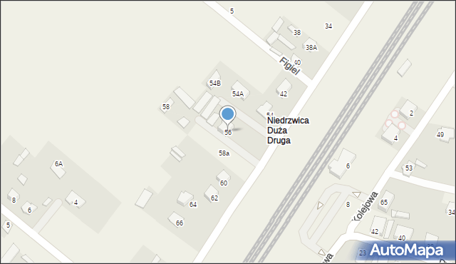 Niedrzwica Duża, Przemysłowa, 56, mapa Niedrzwica Duża