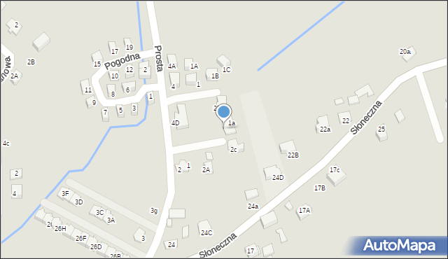 Niepołomice, Prosta, 2G, mapa Niepołomice