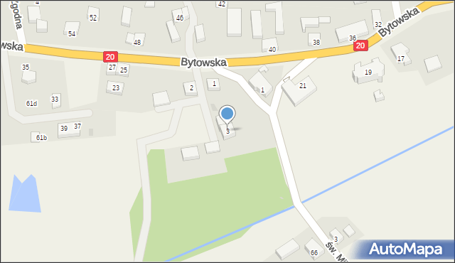 Niezabyszewo, Przytulna, 3, mapa Niezabyszewo