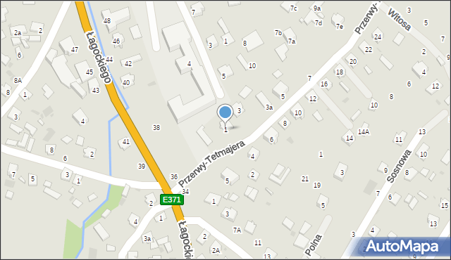 Nowa Dęba, Przerwy-Tetmajera Kazimierza, 1, mapa Nowa Dęba