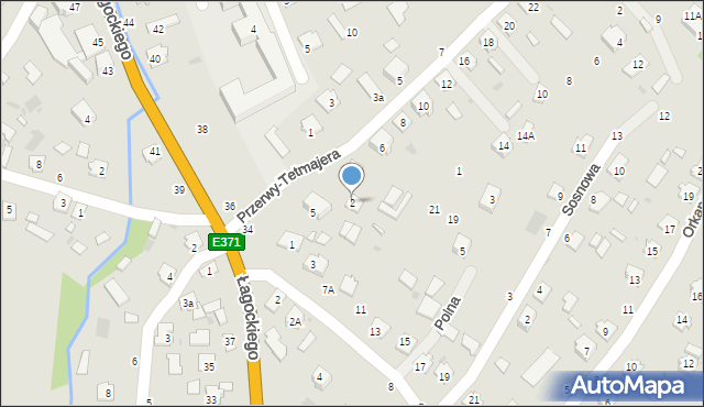 Nowa Dęba, Przerwy-Tetmajera Kazimierza, 2, mapa Nowa Dęba