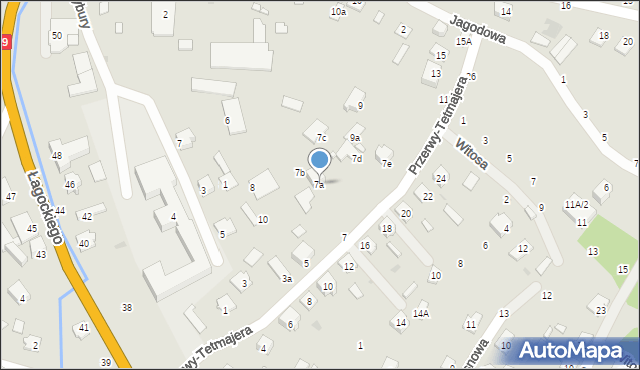 Nowa Dęba, Przerwy-Tetmajera Kazimierza, 7a, mapa Nowa Dęba