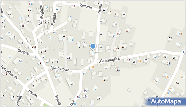Nowa Góra, Prosta, 1, mapa Nowa Góra