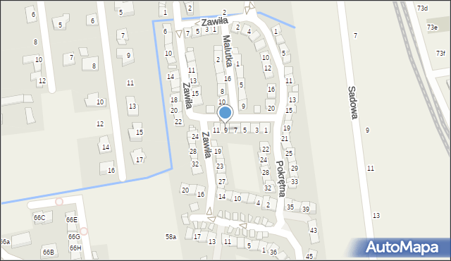 Nowa Iwiczna, Przy Wiatraku, 9, mapa Nowa Iwiczna