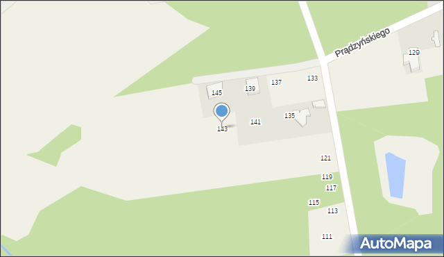 Nowe Iganie, Prądzyńskiego Ignacego, gen., 143, mapa Nowe Iganie