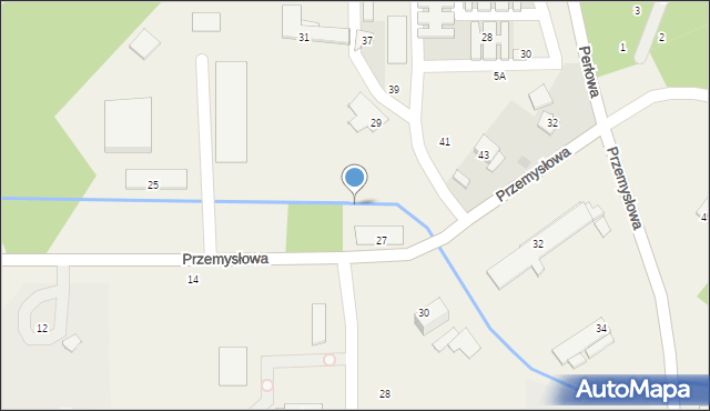 Nowiny, Przemysłowa, 29, mapa Nowiny