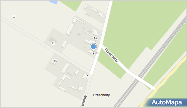 Nowosady, Przechody, 5, mapa Nowosady