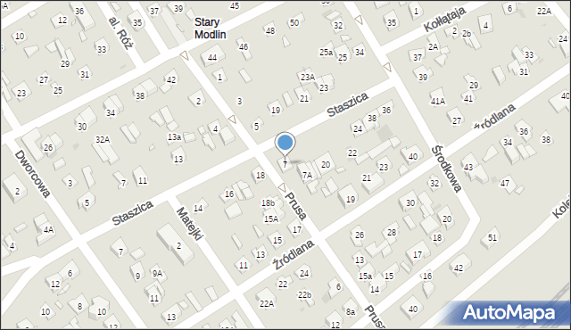 Nowy Dwór Mazowiecki, Prusa Bolesława, 7, mapa Nowy Dwór Mazowiecki