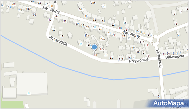 Nowy Targ, Przywodzie, 14, mapa Nowego Targu