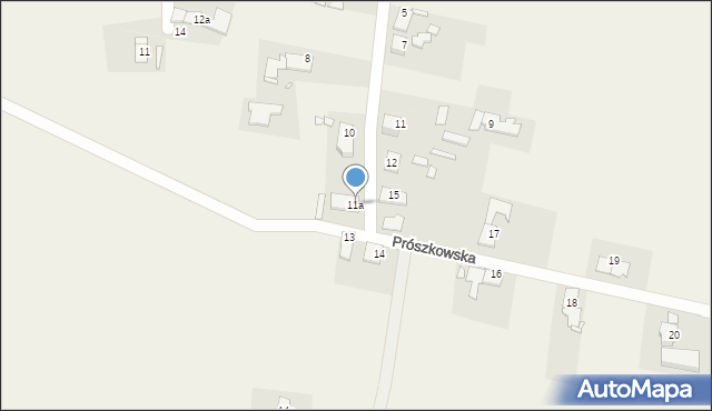 Ochodze, Prószkowska, 11a, mapa Ochodze