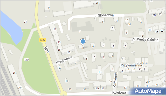 Olecko, Przytorowa, 8, mapa Olecko