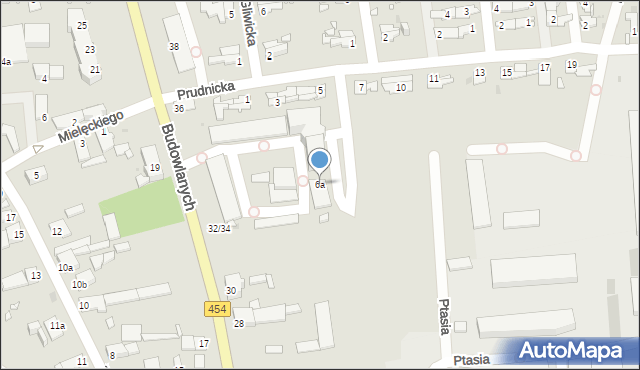 Opole, Prudnicka, 6a, mapa Opola