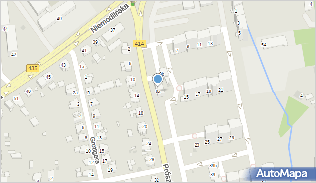 Opole, Prószkowska, 9a, mapa Opola