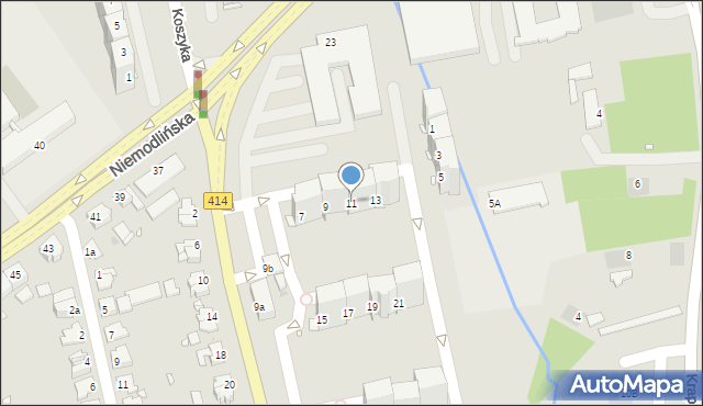 Opole, Prószkowska, 11, mapa Opola