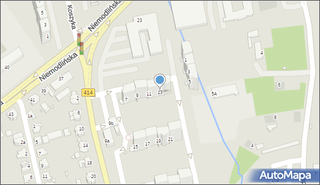 Opole, Prószkowska, 13, mapa Opola