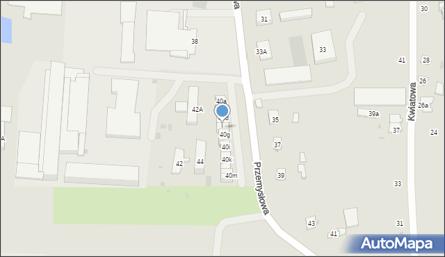 Opole Lubelskie, Przemysłowa, 40f, mapa Opole Lubelskie