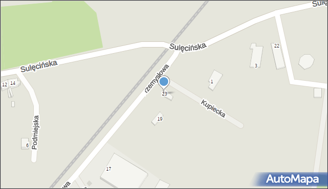 Ośno Lubuskie, Przemysłowa, 23, mapa Ośno Lubuskie