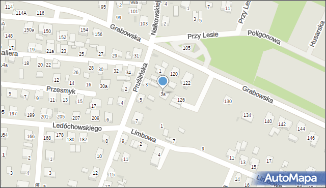 Ostrów Wielkopolski, Pruślińska, 3a, mapa Ostrów Wielkopolski
