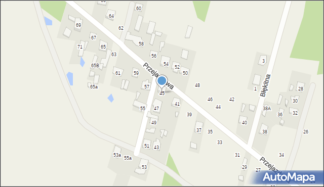 Ostrówek, Przejazdowa, 45, mapa Ostrówek