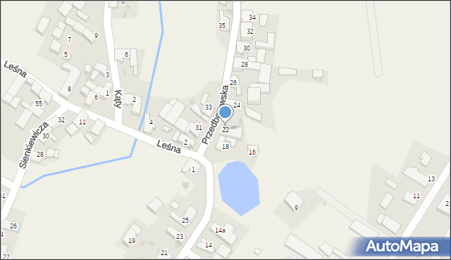 Ostrożnica, Przedborowska, 22, mapa Ostrożnica