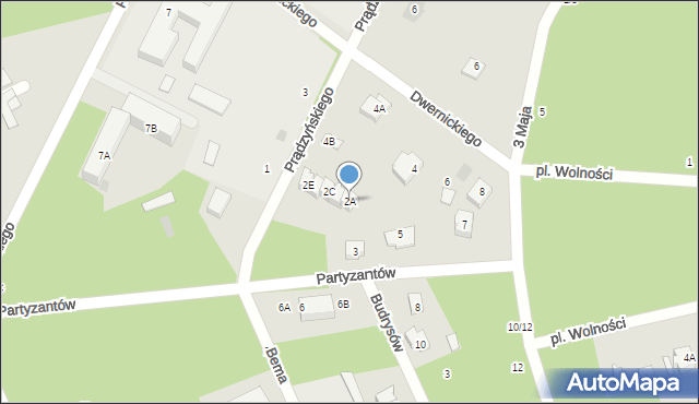 Otwock, Prądzyńskiego Ignacego, gen., 2A, mapa Otwock