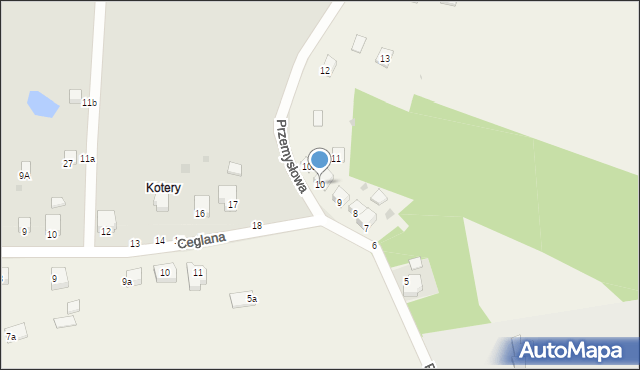 Owczary, Przemysłowa, 10, mapa Owczary