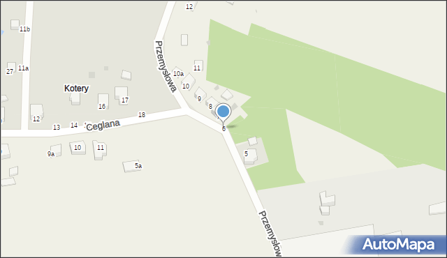 Owczary, Przemysłowa, 6, mapa Owczary