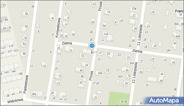 Ożarów Mazowiecki, Prusa Bolesława, 30, mapa Ożarów Mazowiecki