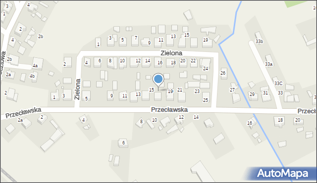 Pamiątkowo, Przecławska, 17, mapa Pamiątkowo
