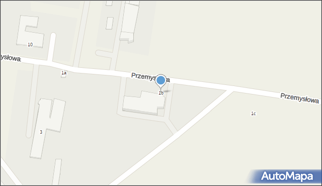 Paterek, Przemysłowa, 1b, mapa Paterek