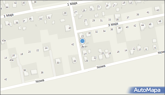 Pawłowice, Prosta, 25, mapa Pawłowice