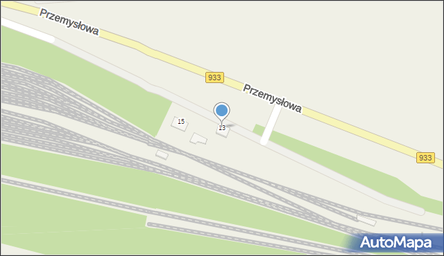 Pawłowice, Przemysłowa, 13, mapa Pawłowice