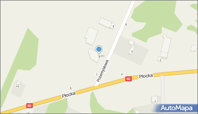 Pęchcin, Przemysłowa, 3, mapa Pęchcin