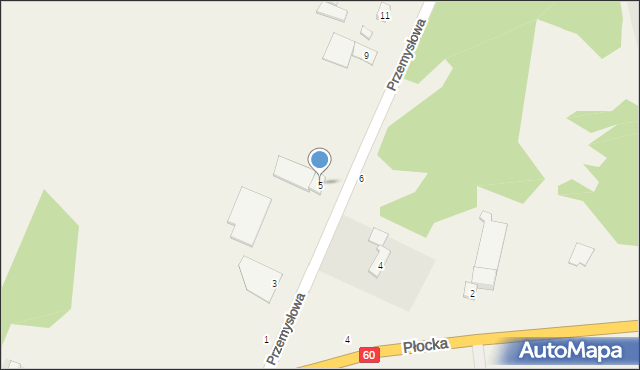 Pęchcin, Przemysłowa, 5, mapa Pęchcin